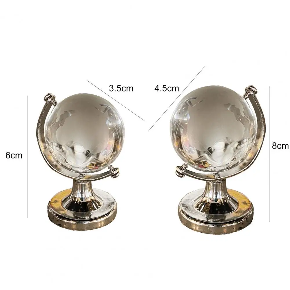 Lovely Funny Mini for Gift Convenient Globe Crystal World Map Crystal Earth for Gift