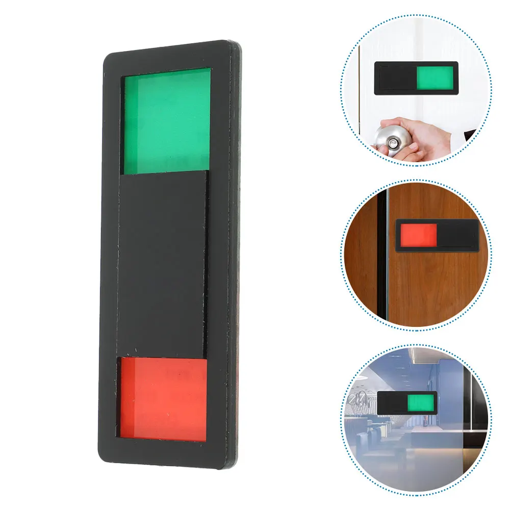 

2pcs Toilet Slide Signboard Bathroom Occupied Privacy Slider Vacant Indicator For Home Office Restroom Abs Material Easy