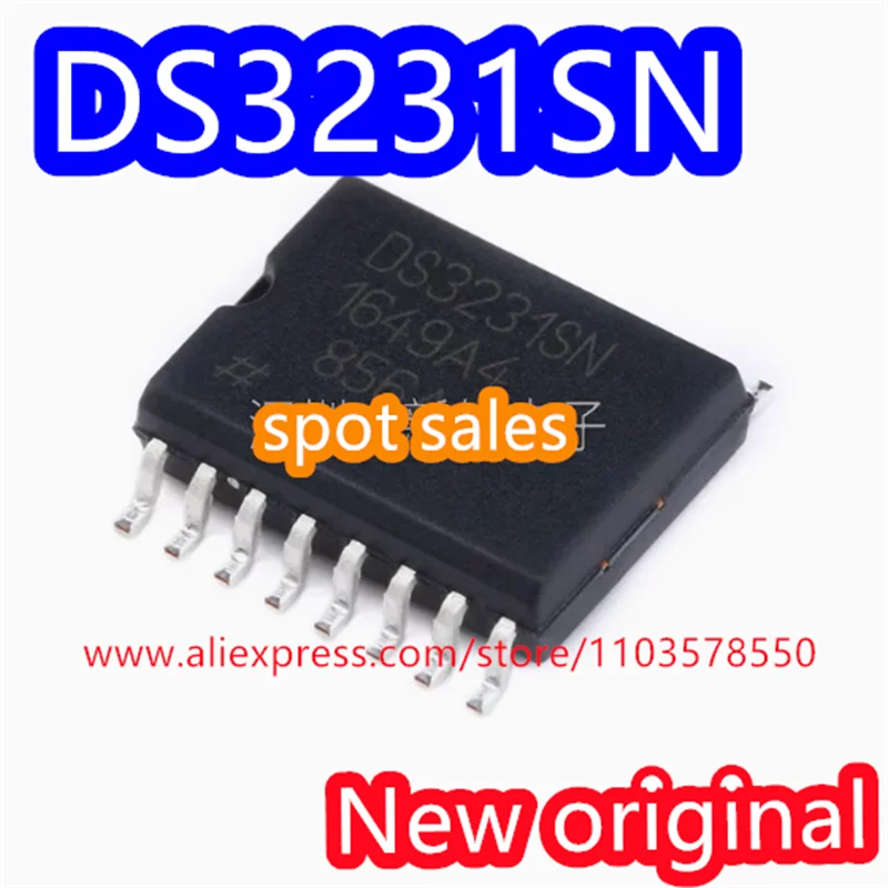 

（10PCS） 100%Brand new original DS3231SN DS3231 real-time clock chip with TCXO I2C 2-wire serial port IC package SOP-16