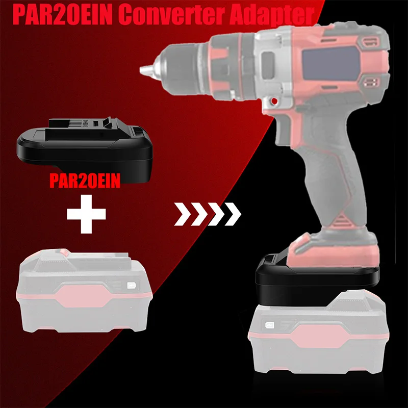HAKSINKY PAR20EIN محول بطارية أداة الطاقة لبطارية ليثيوم أيون Parkside 20 فولت تحويل إلى لاستخدام أداة الطاقة ليثيوم أيون Einhell 18 فولت