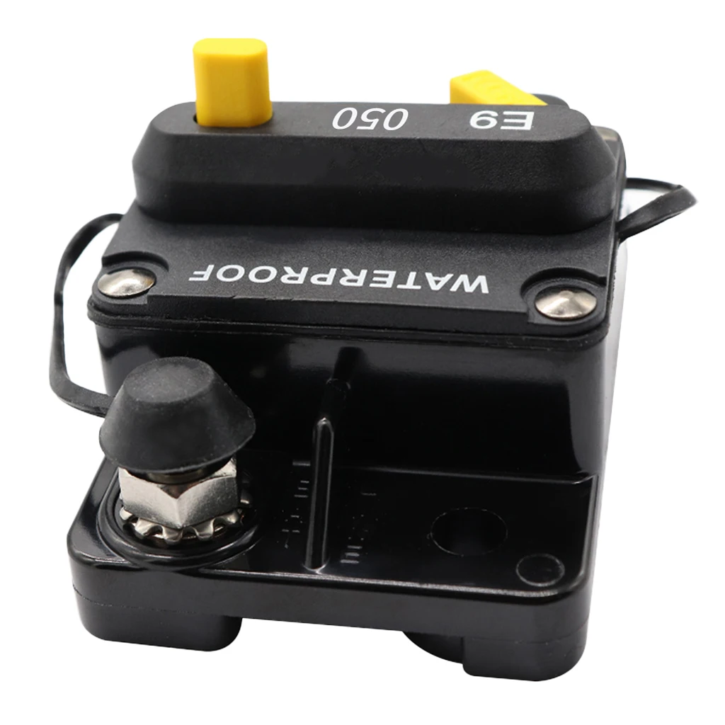 5 Circuit Breaker with Manual , Waterproof Holder Inline Breaker for Marine Boat Stereo Audio V-24VDC