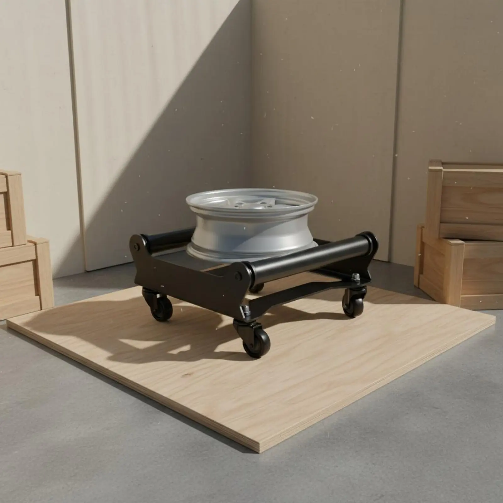 Aluminum Wheel Showcase Stand 360-Degree Rotation Rotating Wheel Display Stand Adjustable Rim Display Rack Heavy Duty