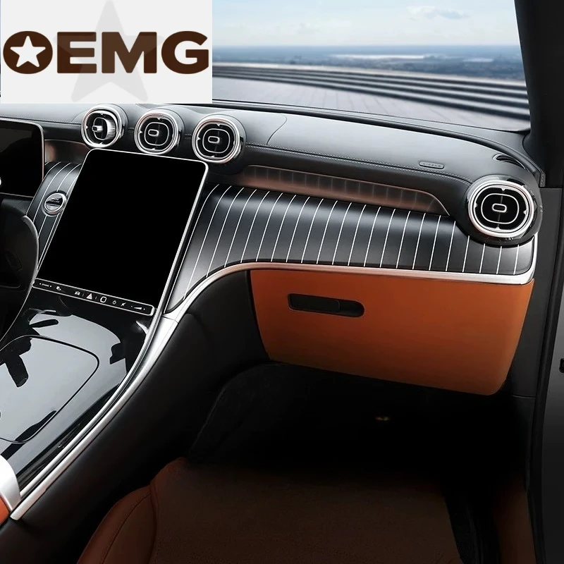 para-mercedes-benz-w206-clase-c-x254-glc-interior-modificado-panel-de-consola-central-embellecedor