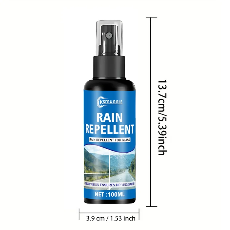 Picture 7: Car Glass Anti Rain Agent, Hydrophobic Water Repellent Spray for Windshield Rearview Mirror, Rainproof Protective Coating Enhanc