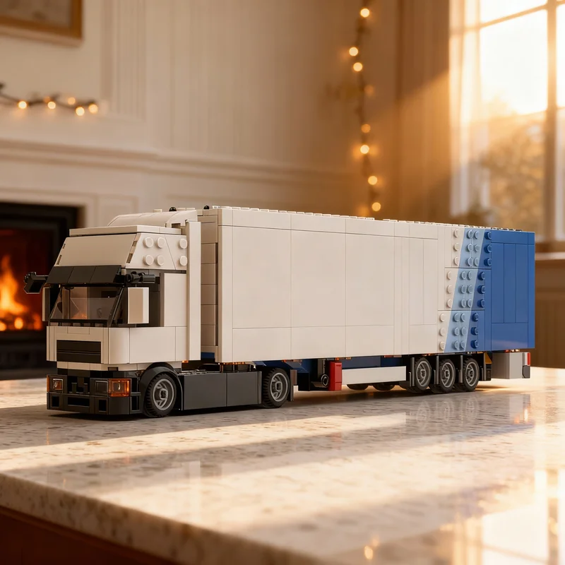 758-pieces-moc-city-cargo-low-deck-tractor-trailer-model-building-blocks-idea-diy-assemble-collection-craft-3d-creative-birthday