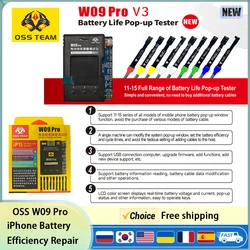 OSS W09 Pro Battery Repair Programmer for iPhone11-15PM Battery Life Pop-up Detection Health Data Cycle Modify Tool