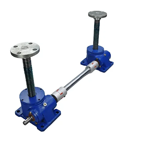 Worm gear lifting table lifting 200kg-500kg weight screw elevator SWL2.5 with screw length 200 inches