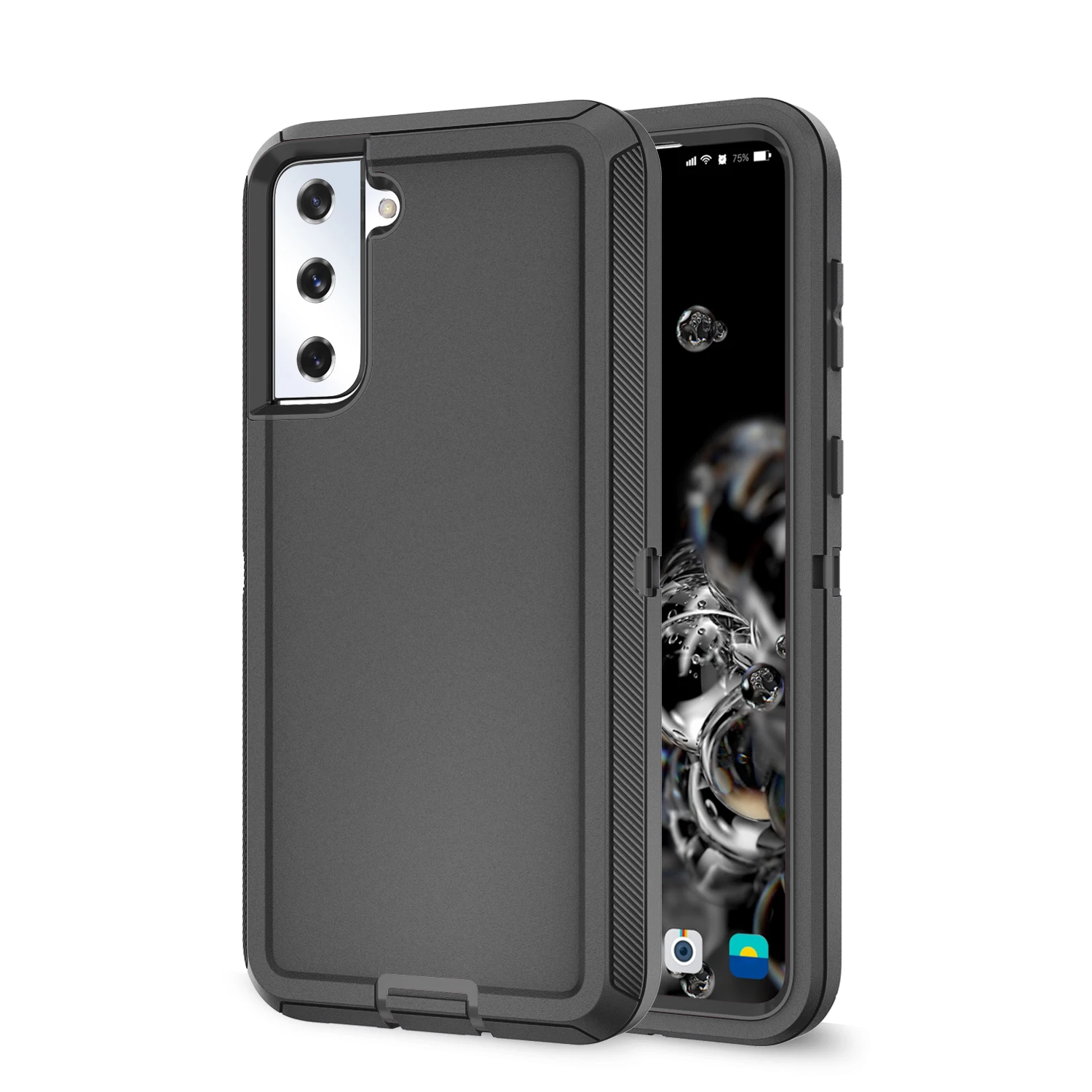 Armadura suporte caso de telefone para samsung s23 ultra s22 s10 s21 s20 fe híbrido pc tpu à prova de choque defensor para galaxy note 10 20 plus