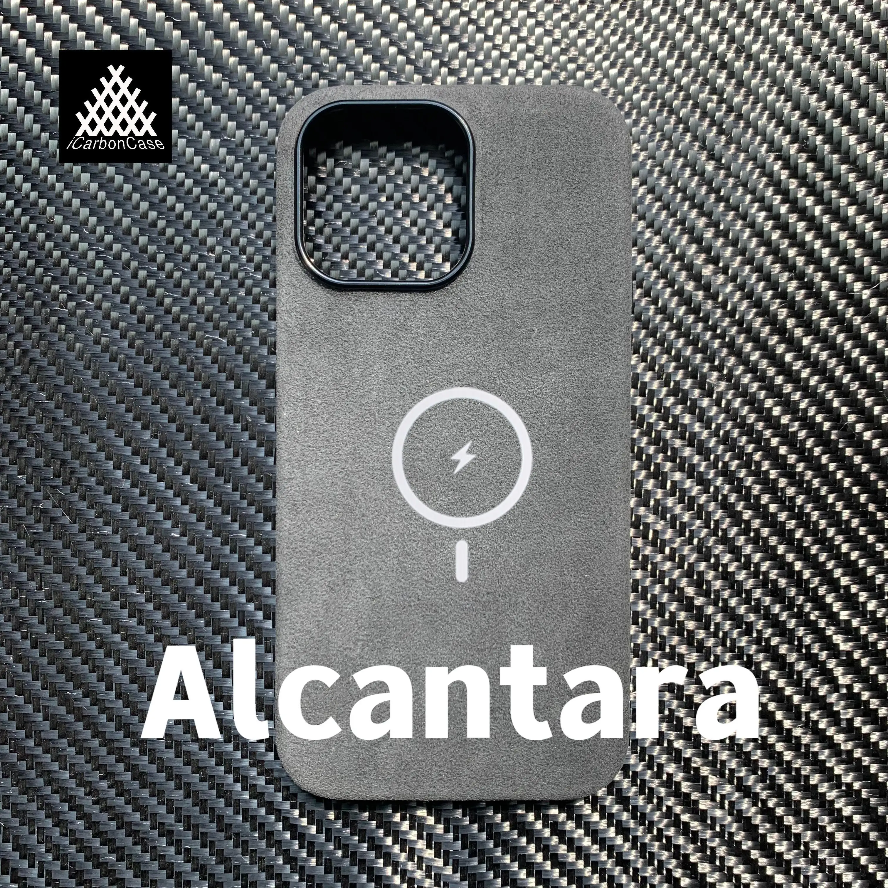 

Genuine Italy Alcantara Magnetic Leather Case for iPhone 17 16 15 14 Pro Max 15+ 16+ Phone Cover with Magsafe Wireless Charging