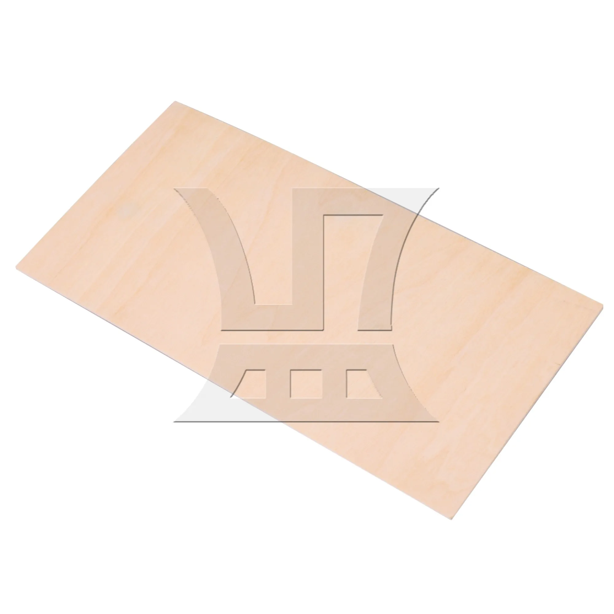 5PCS  Wooden Color Rectangle Basswood Sheets Wooden Plates 100x200x2mm