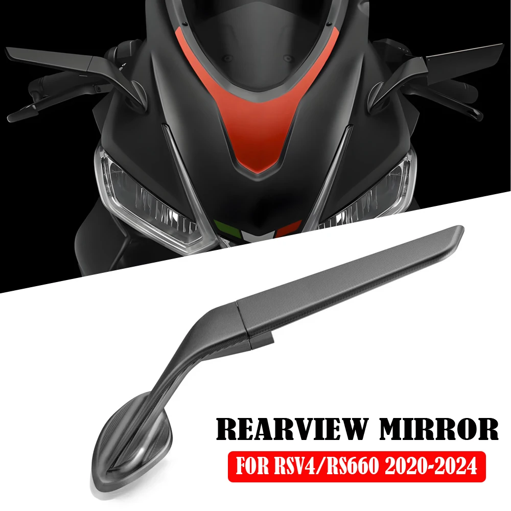 

New For Aprilia RS660 RSV4 1100 Mirrors Stealth Mirrors Sports Winglets Mirror Kits Adjustable Mirrors Motorcycle Wing Mirrors