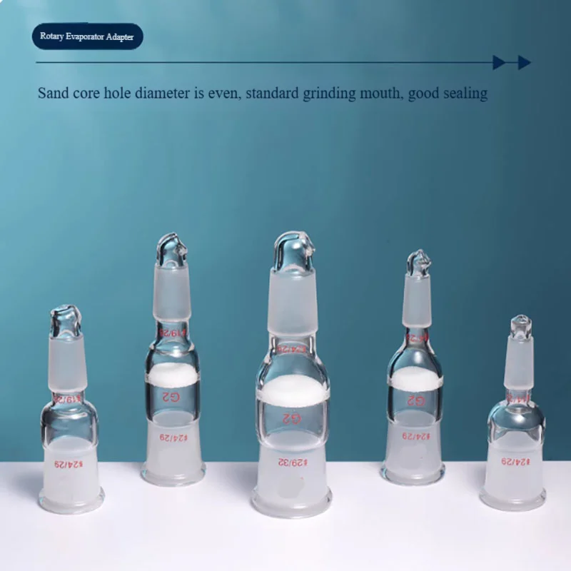 Rotary evaporation adapter splash protection joint with sand plate anti-buffering high borosilicate glass