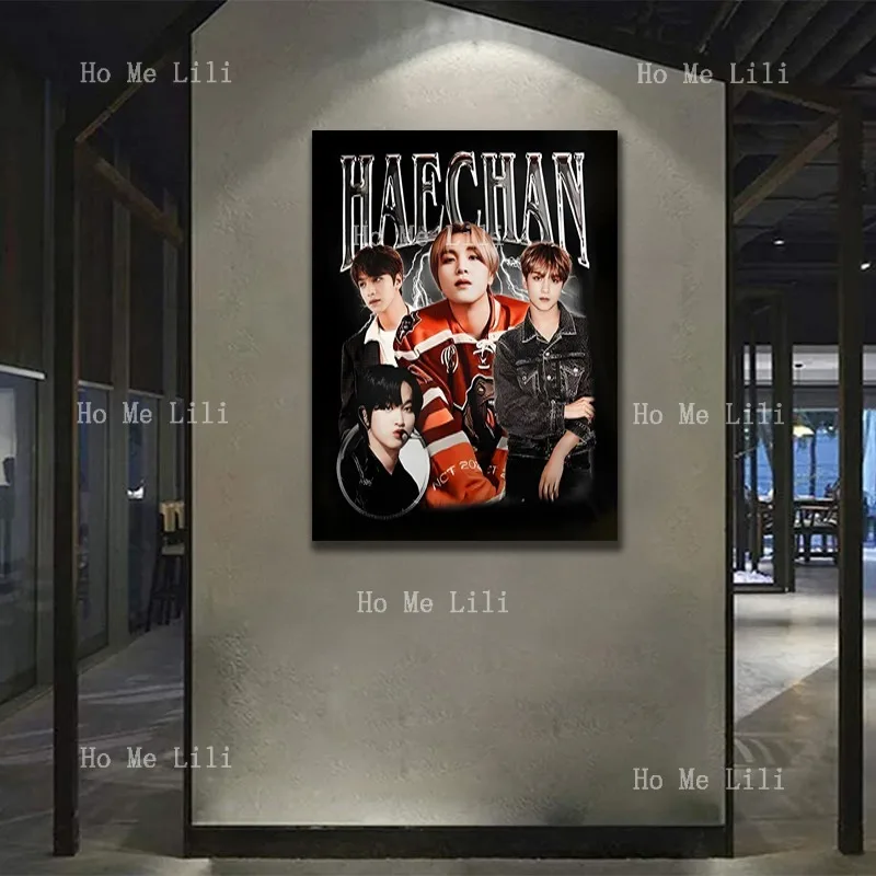 Nct 127, принт Haechan, ретро 90-е, холст без рамы, настенный постер, искусство для декора гостиной, картина маслом