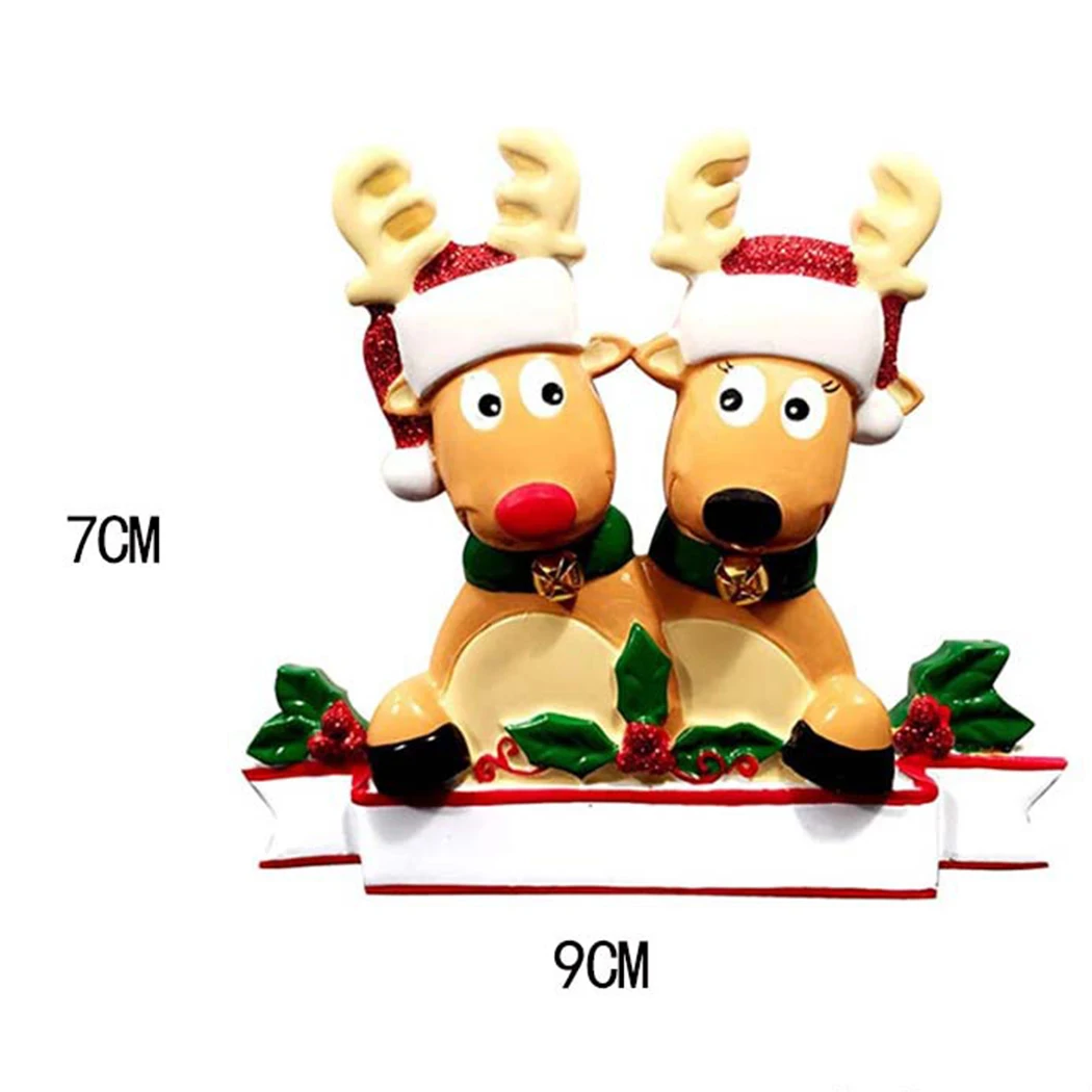 

Elk Reindeer Family Christmas Decorations 2023 Xmas Tree Ornaments Fro Home Merry Party Diner Table Novelty Decor Supplies Pvc