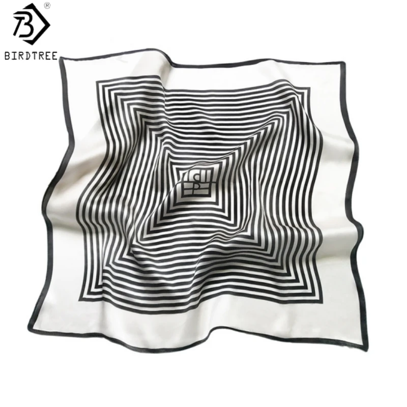 birdtree-foulard-carre-100-soie-veritable-imprime-raye-cadeau-pour-maman-Elegant-doux-decontracte-chale-nouveaute-printemps-2026-a61725jf