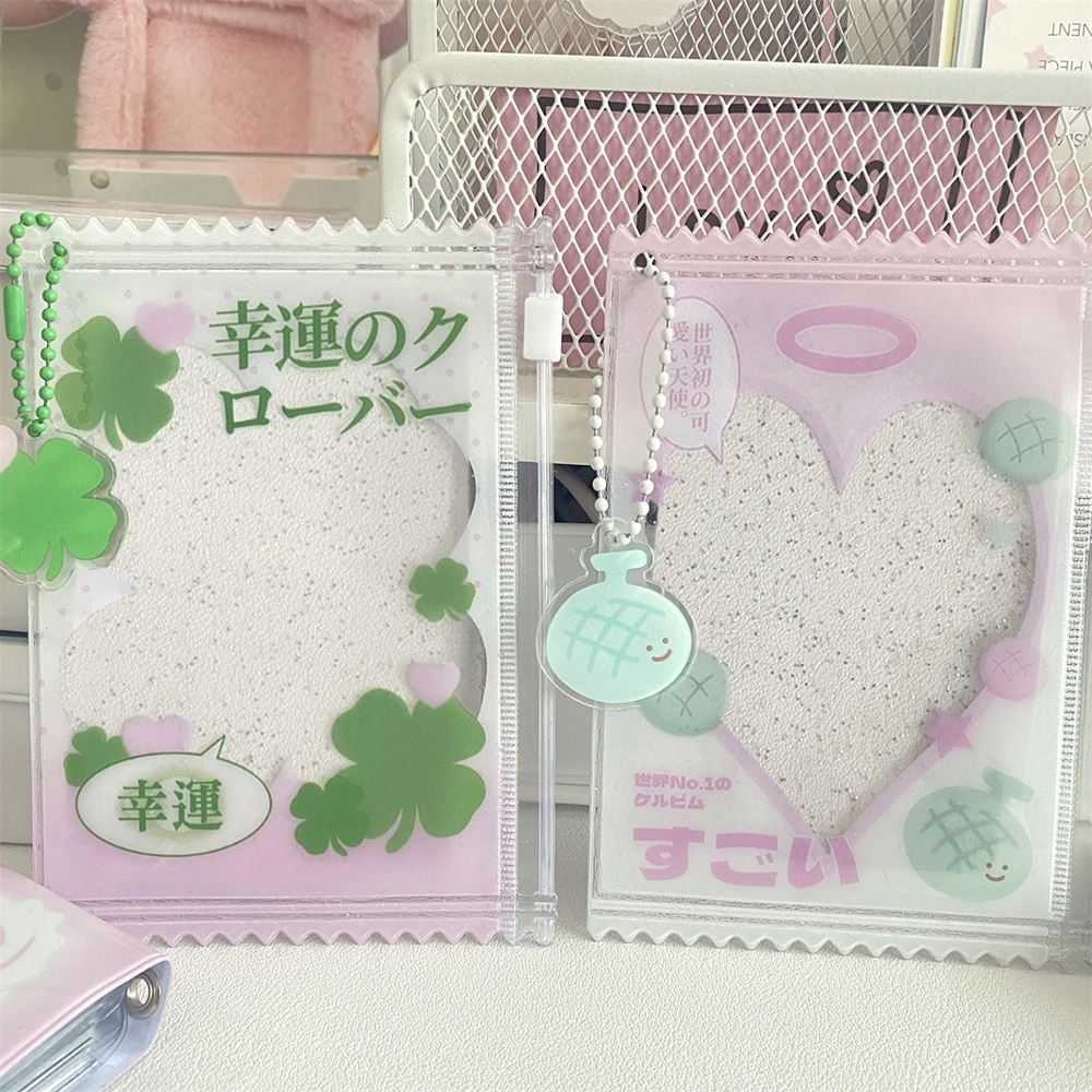 1pcs Cute Transparent Shiny Candy Bag Korean Card Sleeves Holder INS Photocard Holder Card Films Game Cards Protector