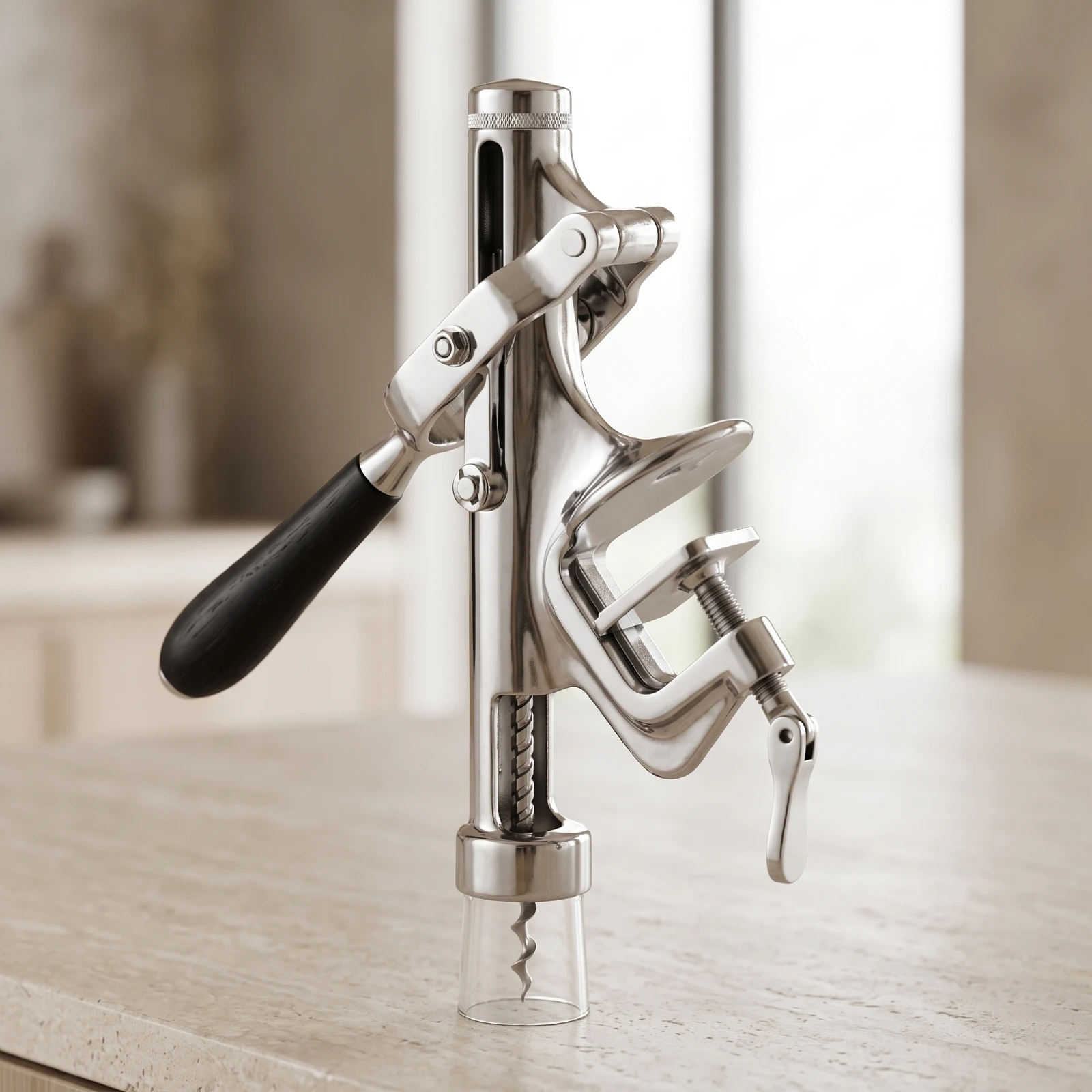 Cork Screw Lever - Abridor de Vinho de Parede Vertical