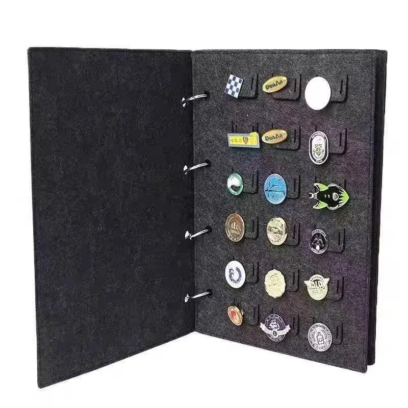 72/92 Grids Felt Pin Brooch Display Storage Book Metal Badge Chest Holder Box Pennant Brooch Board School Badge Case Container