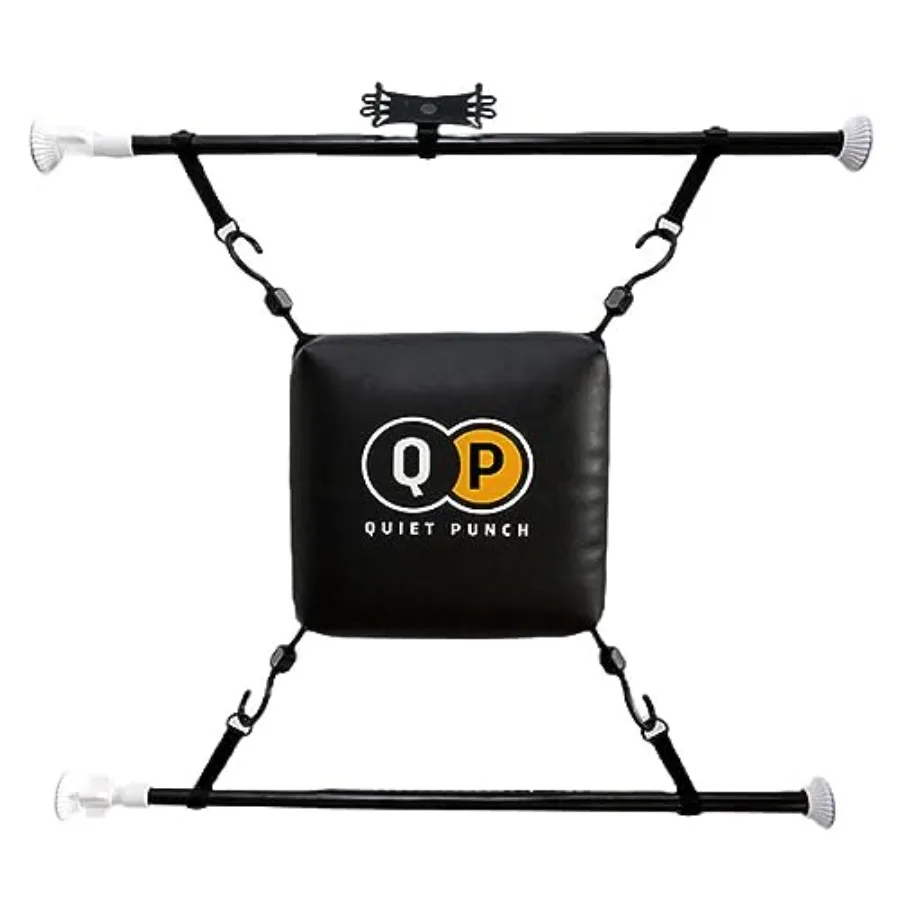 

Doorway Punching Bag, Phone Holder with App, 28"-36" Size, Portable Boxing, Apartment Friendly Workouts