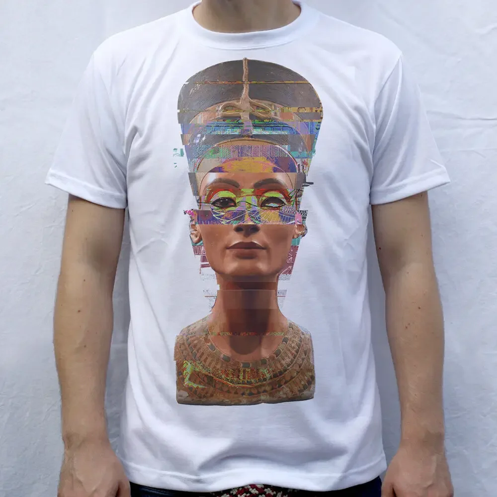 Nefertiti T shirt Glitched Sculpture Y2K tops Unisex Summer Short Sleeve