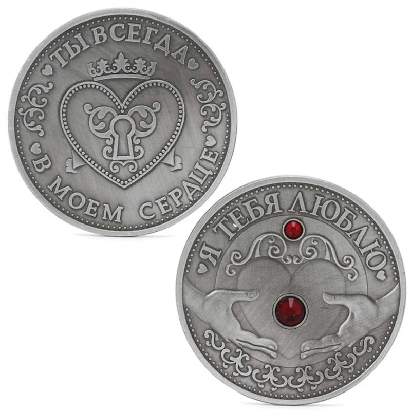 مجموعة هدايا تذكارية تذكارية لعيد الأم على شكل قلب روسي، تخفيضات جديدة