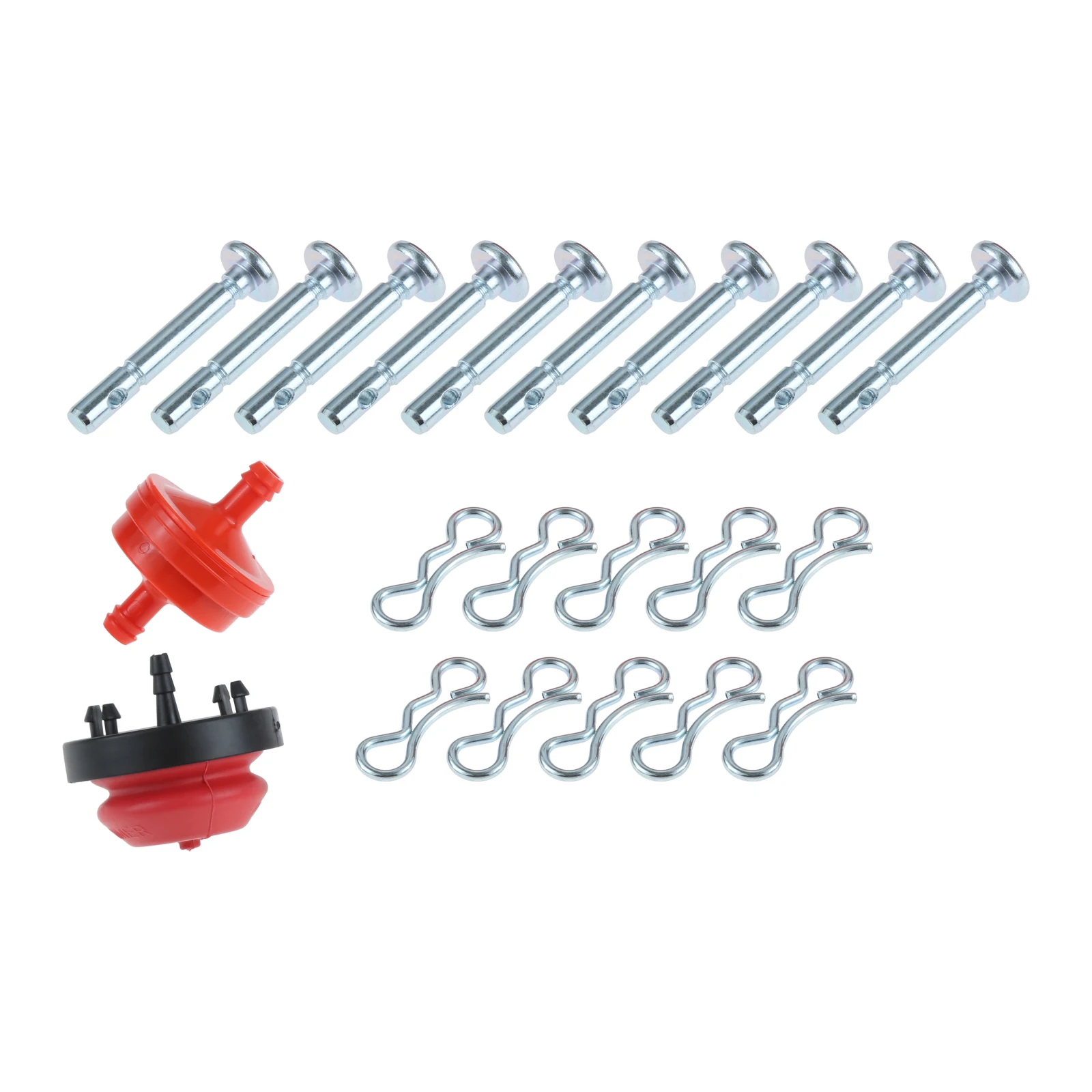 738-04155 Zestaw sworzni ścinających i sworzni przegubowych pasujący do dmuchawy do śniegu Craftsman, Troy-Bilt, MTD z filtrem paliwa i żarówką zagrzewającą 22 szt.