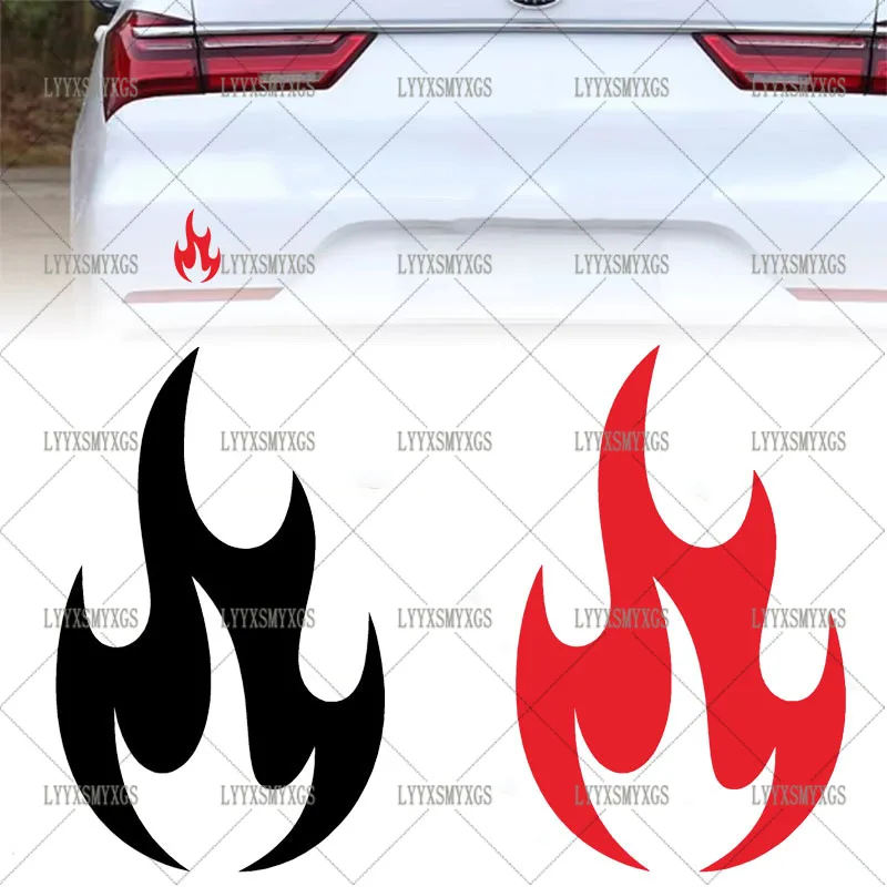 

Self-Adhesive Custom Fire Flame Car Stickers Waterproof Sunscreen Vinyl Decal PVC wholesale Car Accessories