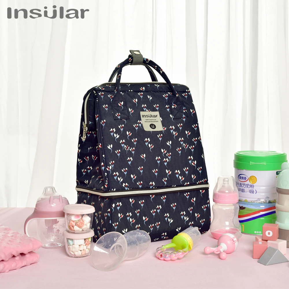 Insular Baby Diaper Bag Multifuntion Nappy Stroller Backpack Maternity Mummy Bag Baby Waterproof Diaper Changing Bag Backpacks