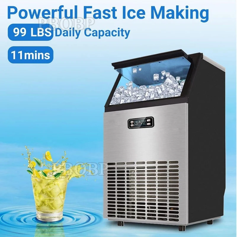 

PBOBP Ice Maker Machine Countertop, 110 lbs in 24 Hours, 35 Cubes Ready In 6 Mins, Electric Ice Maker And Compact Potable