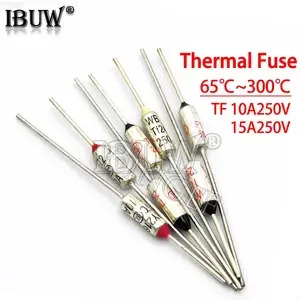 Fusibili termici da 10 A 250 V TF 72-250 °C 152 °C Fusibili termici di