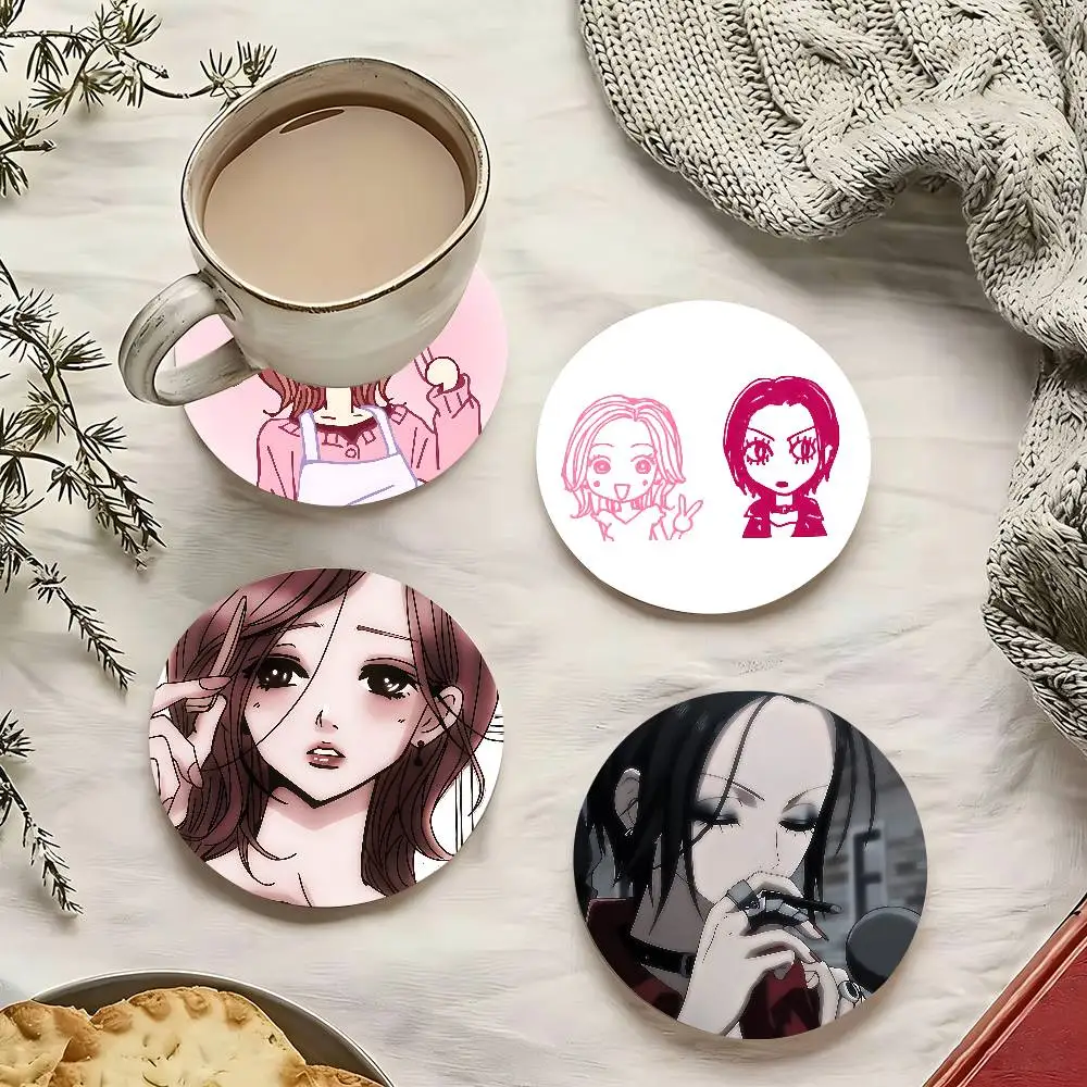 Anime-N-NANAS Kawaii Wooden Coasterscartoon Coasters Heat-re