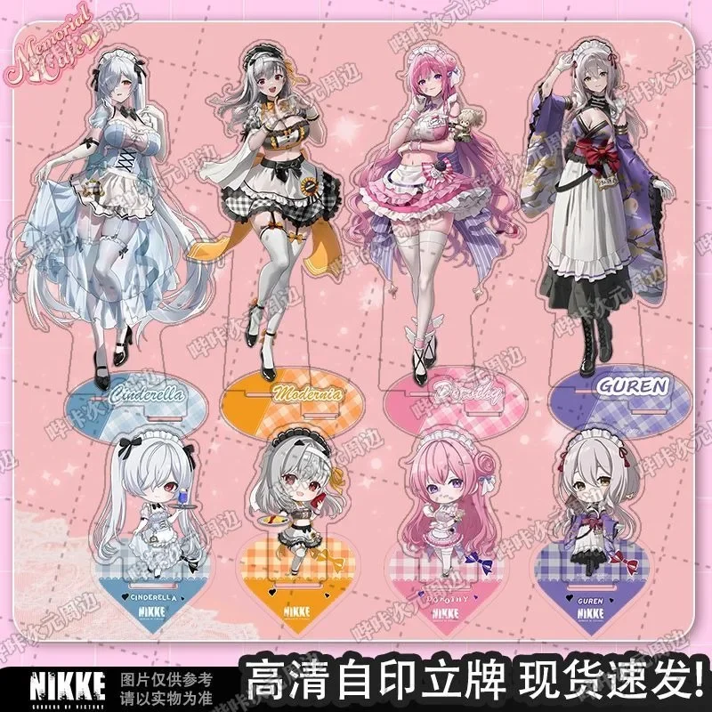 

Game Anime NIKKE X and GALLERY Dorothy Cinderella Vesti‌ Scarlet 16cm Acrylic Standing Plates Desktop Ornament Acrylic Plaque
