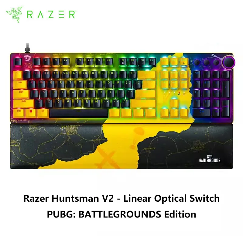 

Razer Huntsman V2 PUBG:BATTLEGROUNDS Edition Gaming Keyboard Linear Optical Switches Gen-2 Doubleshot ABS Keycaps