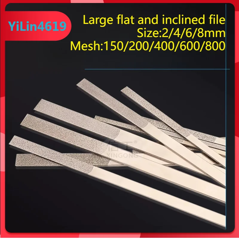 

Large Flat and Inclined File CF400 Ultra-thin Flat Grinding Rod Diamond Fine Sand Grinding Strip