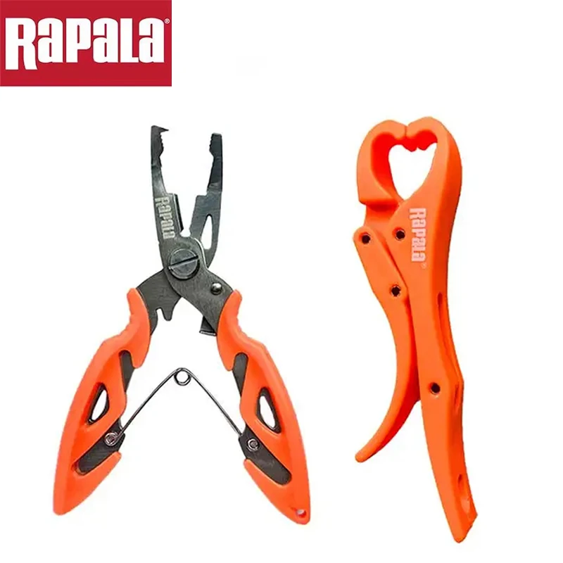 Rapala-Mini alicates para señuelos/Controlador de peces, juego para pesca, alicates para señuelos portátiles multifuncionales, herramienta de pesca PP + acero inoxidable