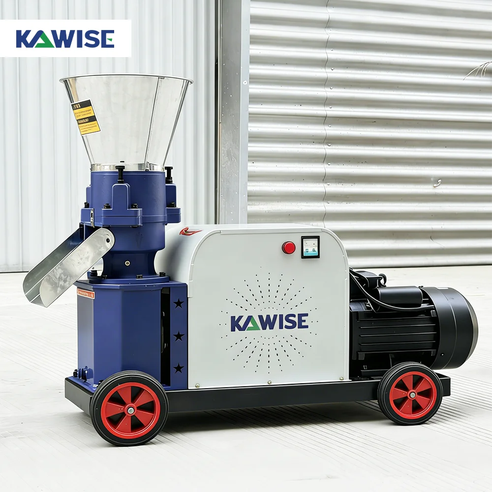 AIROW KAWISE New 2500 Kg/h High Density Alloy Steel Pellet Making Machine Farm Livestock Feed Granulator for Pig Cattle Chicken