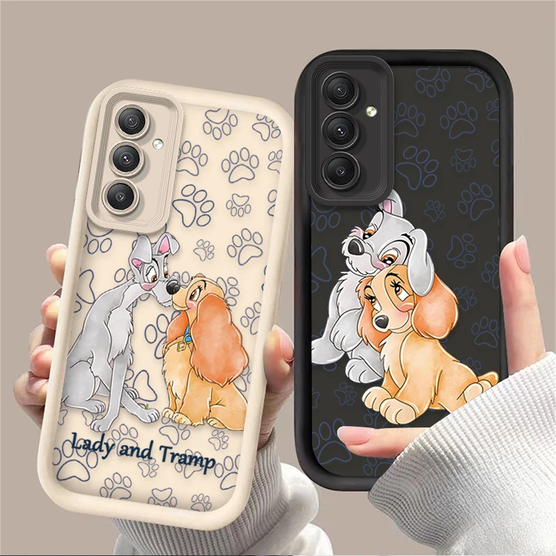 Disney Lady and the Tramp Case for Samsung Galaxy A55 A35 A25 A15 A05 A05S 5G A24 A13 A23 A12 A22 A32 A52 A52S A71 A72 A51 4G