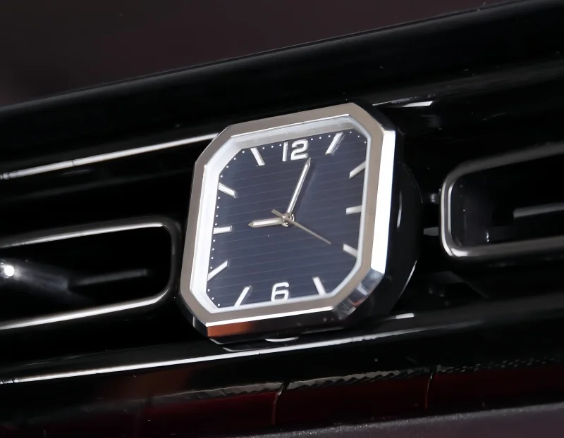 Car Center Console Square Clock Fit for Haval H9 2024-2025 Modified Auto Car Luminous Quartz Clock Car Interior Accessories