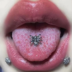 1PC Surgical Steel 14G Spider Tongue Barbell Punk Cartilage 16G Earring Navel Belly Ring Body Piercing Jewelry