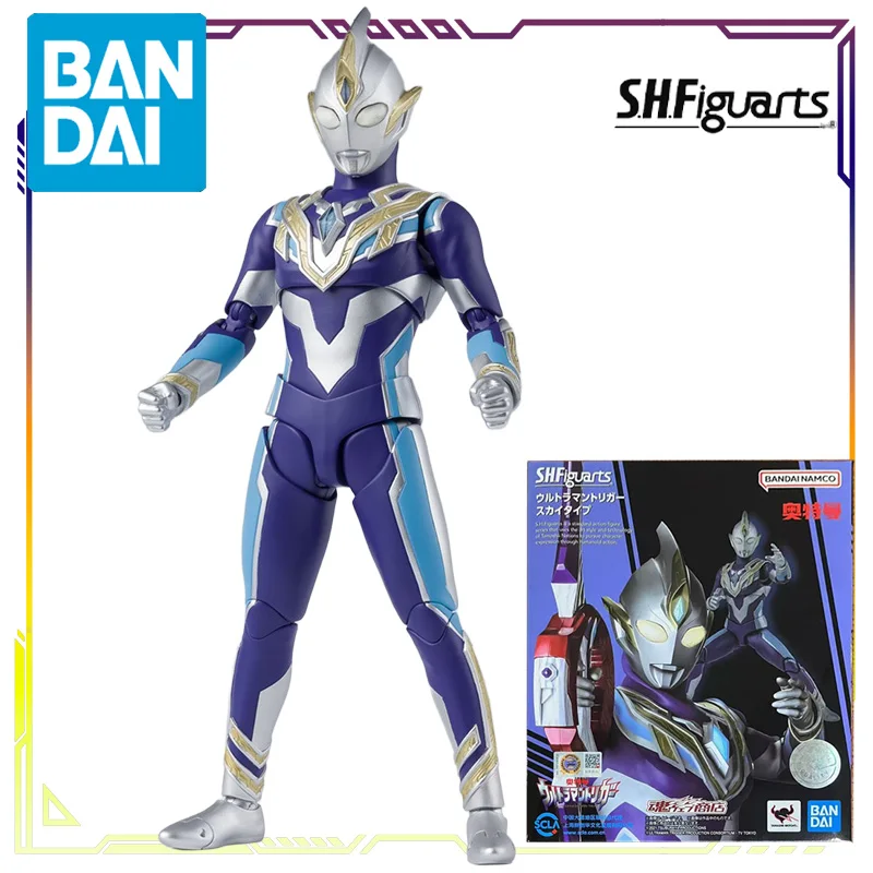 Oryginalne figurki Bandai S.H.Figuarts ULTRAMAN TRIGGER NEW GENERATION TIGA Series Kalumila/Evil Treja, figurki akcji anime, modele zabawek