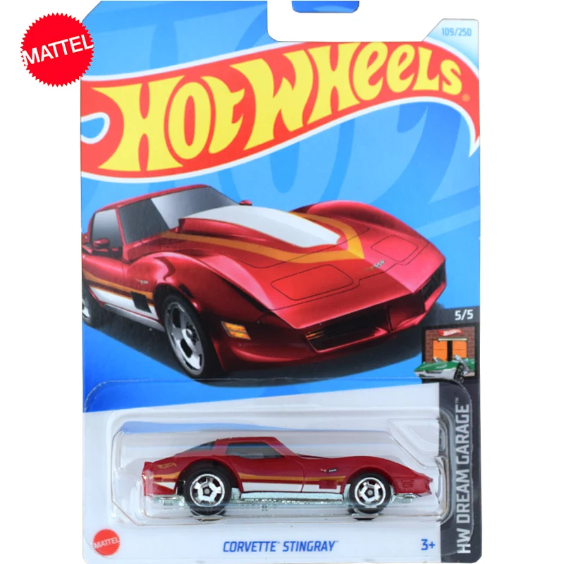 Oryginalny Mattel Hot Wheels C4982 samochód 1/64 odlew 109/250 korweta płaszczka zabawkowe modele samochodów dla chłopców kolekcja prezent urodzinowy