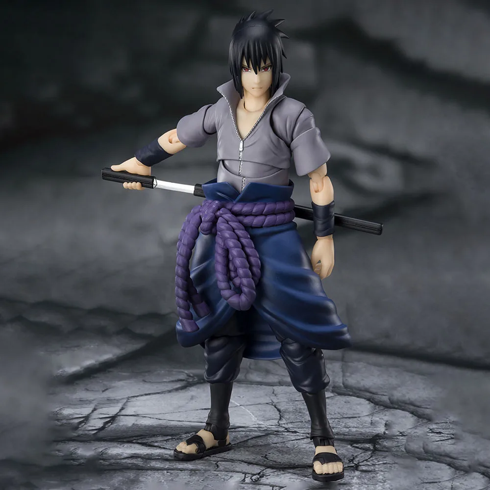 Shfiguarts NARUTO Uchiha Sasuke Action Figure SHF Anime Model Joints Movable Toys Collection Doll Children Toy Gifts