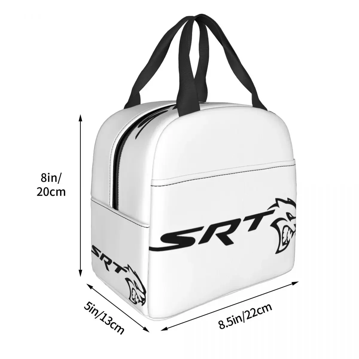 SRT Hellcat Demon Dodge Challenger Car Racing Insulated Lunch Bags Picnic Bags Thermal Lunch Tote for Woman Work Children School