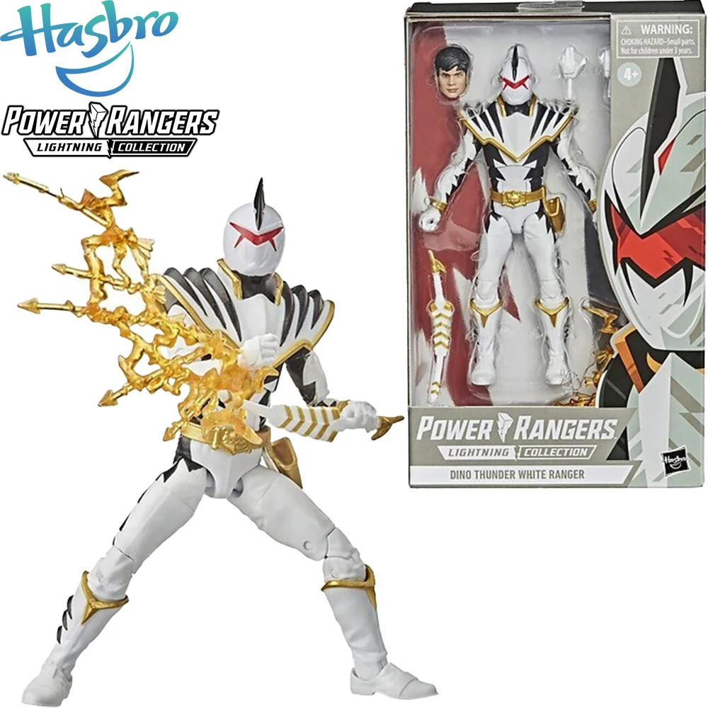 

In Stock Original Hasbro Power Rangers Lightning Collection Dino Thunder White Ranger 6 Inch Collectible Model Toy Action Figure