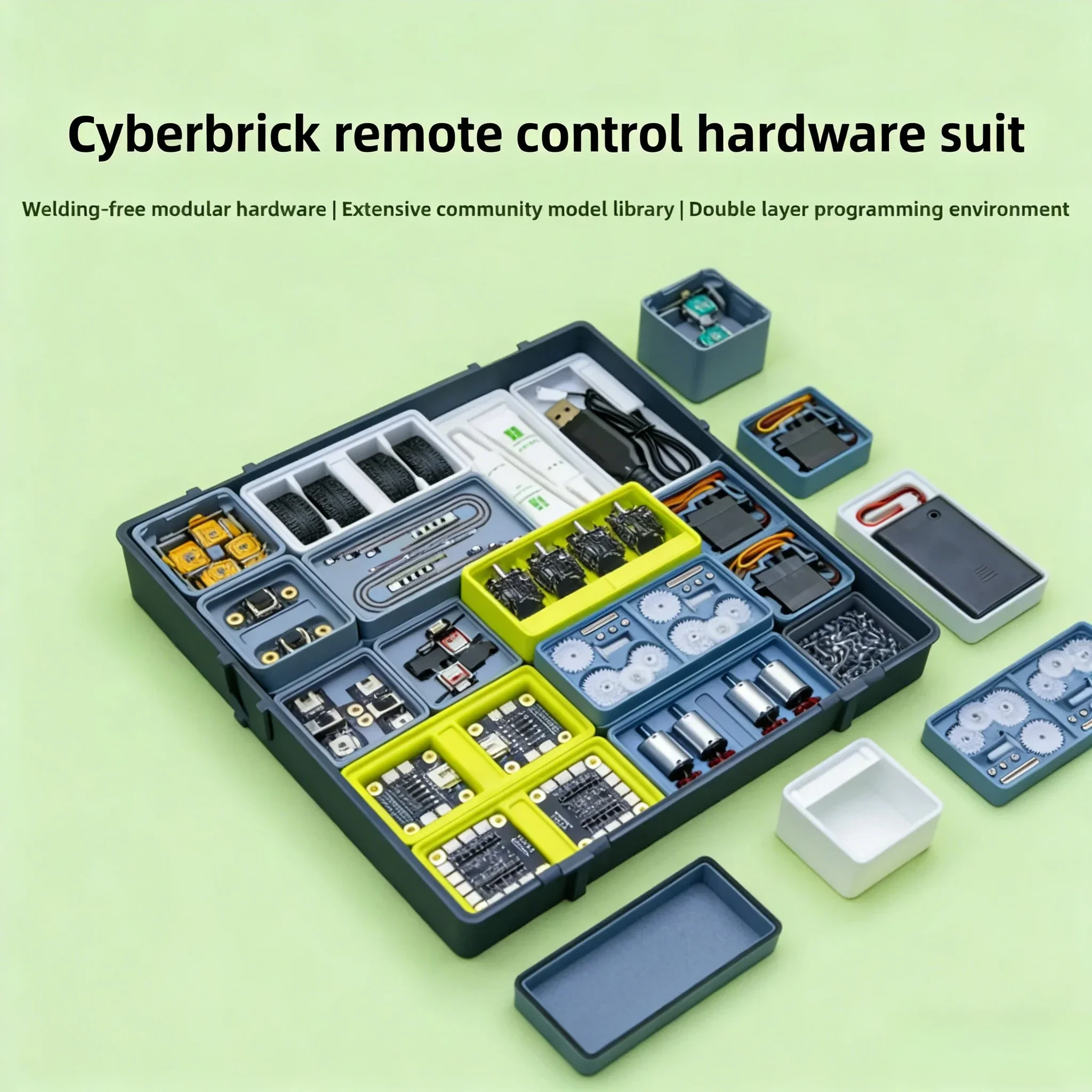 JY FOR Bambu Lab CyberBrick Remote Control Hardware Set 3D Printed Standard Maker Components