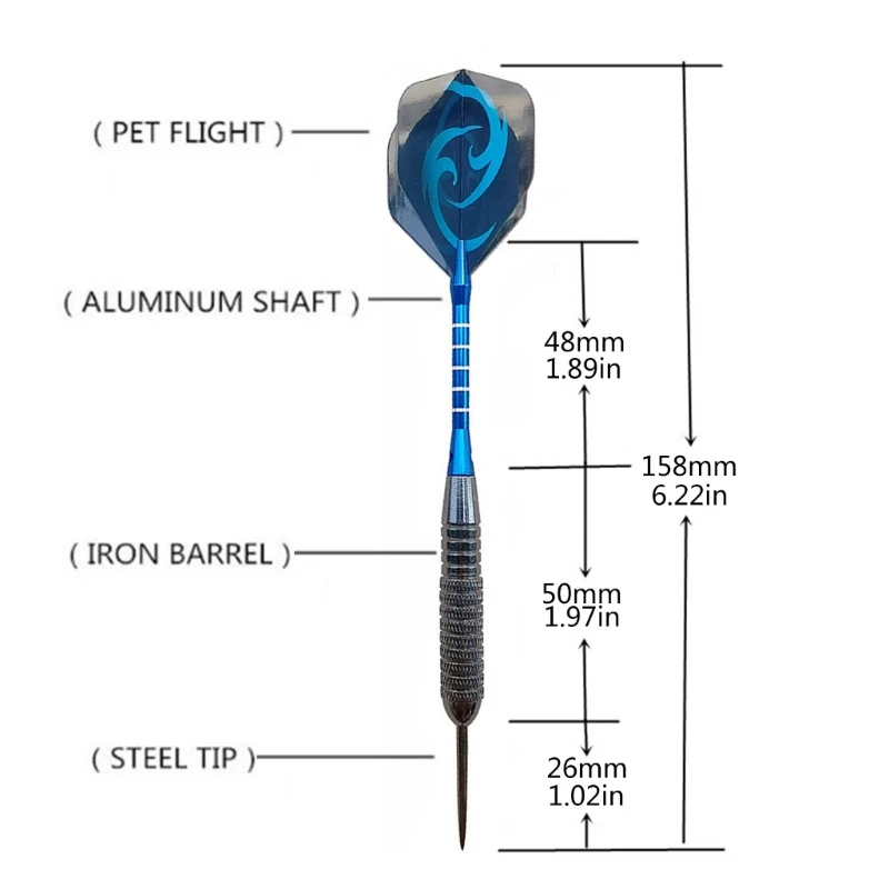 12 Stuks 22G Hard Stalen Tip Ijzeren Vaten Aluminium As Huisdier Vlucht Harde Darts Veilig Hard Darts Beroep Veilig Darts Set