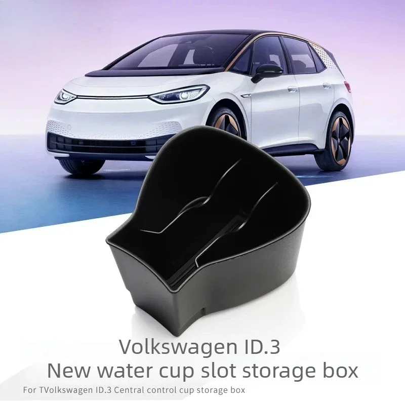 FOR Volkswagen ID.3 Armrest Storage Box Organizer Anti‑Slip Dust‑Proof Odor‑Free Durable Interior Modification Accessory