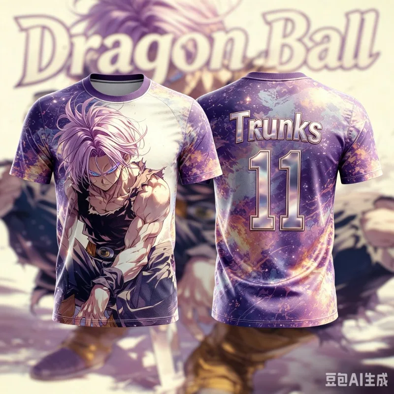 Familien-Partnerlook 2026 Sommer Herren Sportbekleidung T-Shirt, Herren Fitness & Fußball Atmungsaktives T-Shirt, Dragon Ball Z Goku Trikot