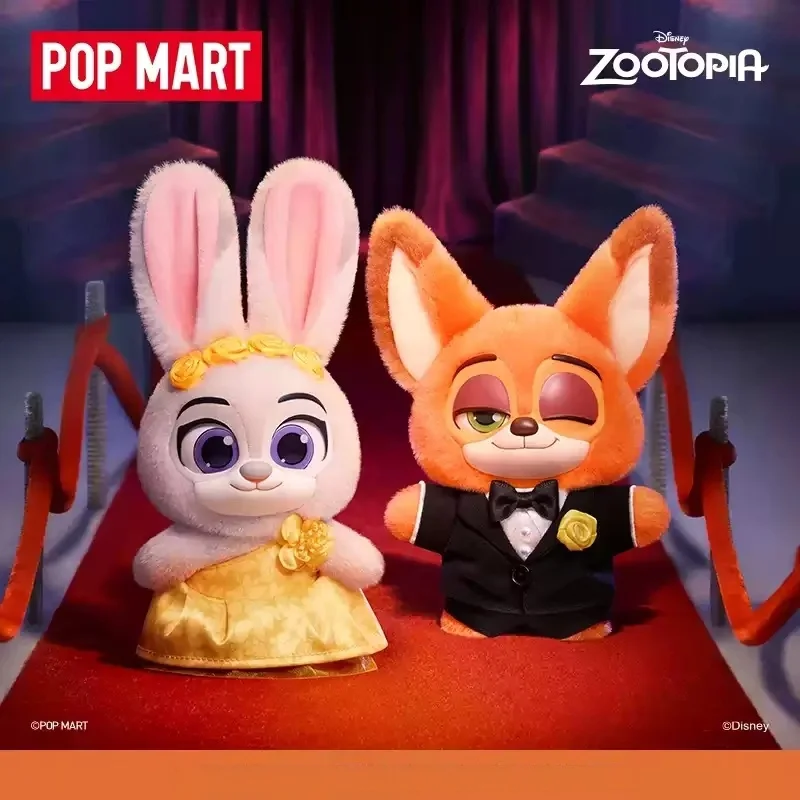 New Pop Mart Zootopia Ace Dao Series Plush Pendant Series Blind Box Cute Cartoon Collectible Hanging Ornament Birthday Gift