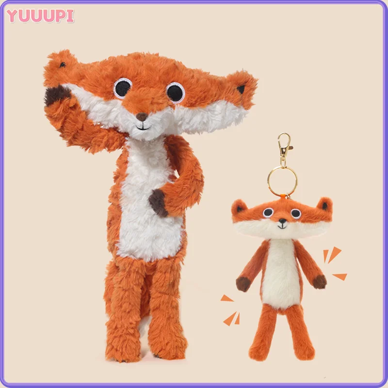 

Милые пушистые плюшевые игрушки с лисой, мультяшные оранжевые лисы, мягкие куклы, подарки на день рождения, имитация диких животных, куклы, брелок, кулон